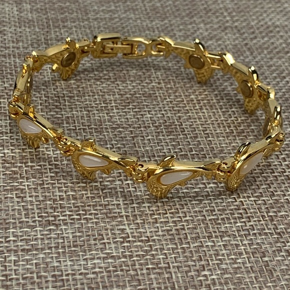 Jewelry - Dolphin Gold Tone Magnetic Bracelet